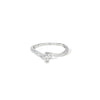Anillo Solitario en 14k en Oro Blanco con 0.25 CT en Diamantes