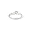 Anillo Solitario en Oro Blanco de 14K con Brillante de 0.17 ct, calidad HSI.