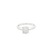 Anillo solitario en oro blanco de 14K con 0.77 ct en diamante HSI