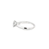 Anillo solitario en oro blanco de 14K con 0.77 ct en diamante HSI