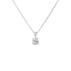 Dije con Cadena en 14K en Oro Blanco con 0.35CT en Diamante calidad H SI