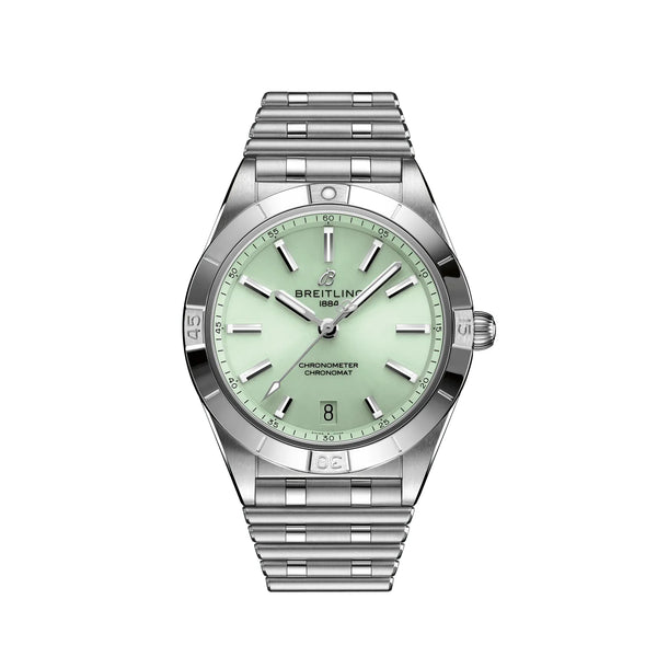 Reloj Breitling Chronomat de acero automático de 36 mm en color menta