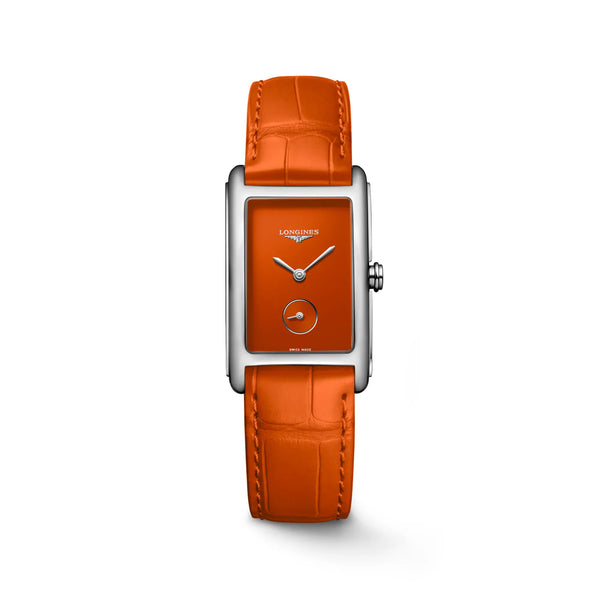 Reloj Longines Dolcevita Acero Cuarzo Naranja