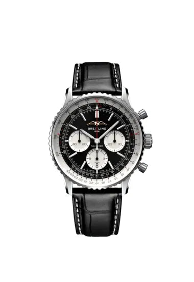 Reloj Breitling Navitimer de acero automático de 43 mm con cronógrafo en negro