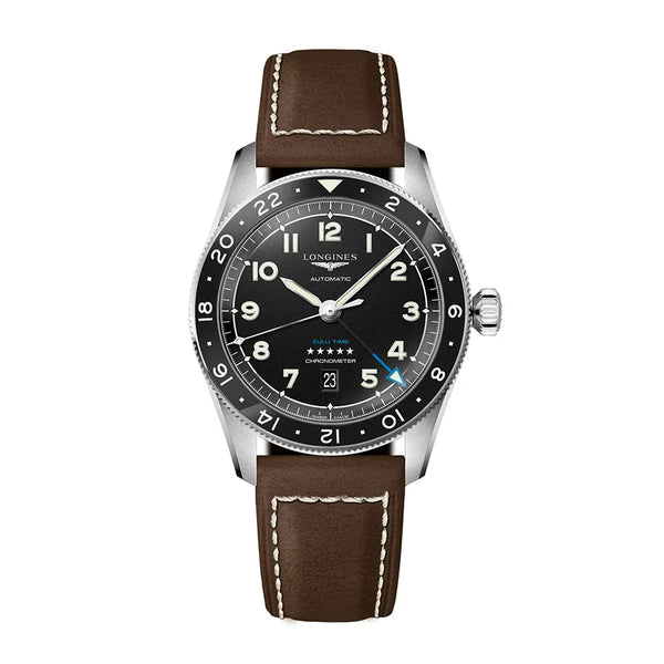 Reloj Longines Spirit Acero Automático 42MM Esfera Negra