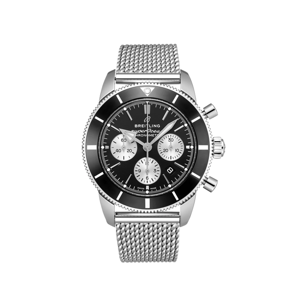Reloj Breitling Superocean Heritage de acero automático de 44 mm con cronógrafo en negro