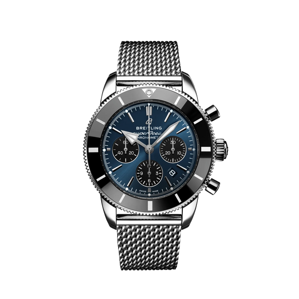 Reloj Breitling Superocean Heritage de acero automático de 44 mm con cronógrafo en azul