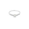 Anillo Solitario en 14K en Oro Blanco con 0.25CT - 0.28CT en Diamantes calidad H S1