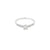 Anillo Solitario en 14K en Oro Blanco con 0.25CT - 0.28CT en Diamantes calidad H S1