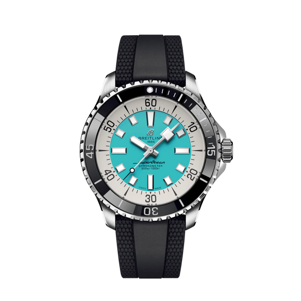 Reloj Breitling Superocean de acero automático de 44 mm en turquesa