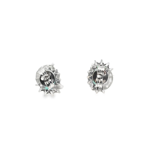 Aretes en oro de 14K OB con diamantes de 0.50 ct y esmeraldas de 1.80 ct
