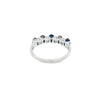 Anillo para Dama en 14K en Oro Blanco con 0.13CT en Zafiro