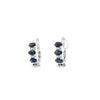 Aretes en 14K en Oro Blanco con 0.20 CT en Zafiros