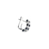 Aretes en 14K en Oro Blanco con 0.20 CT en Zafiros