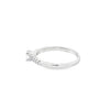 Anillo solitario en oro blanco de 14K con diamante entre 0.25 y 0.42 ct