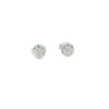 Broquel Brillante en Oro Blanco de 14K con Diamante de 0.43 ct, calidad H VS1.