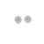 Broquel Brillante en Oro Blanco de 14K con Diamante de 1.08 ct, calidad H VS1.
