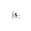 Broquel Brillante en Oro Blanco de 14K con Diamante de 1.08 ct, calidad H VS1.