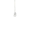 Dije con cadena en oro blanco de 14K con 0.23 ct en diamante H VS1