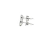 Broquel Brillante en Oro Blanco de 14K con Diamante de 0.70 ct, calidad H VS1.