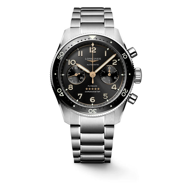 Reloj Longines Spirit Acero Automático 42MM Cronógrafo Negro