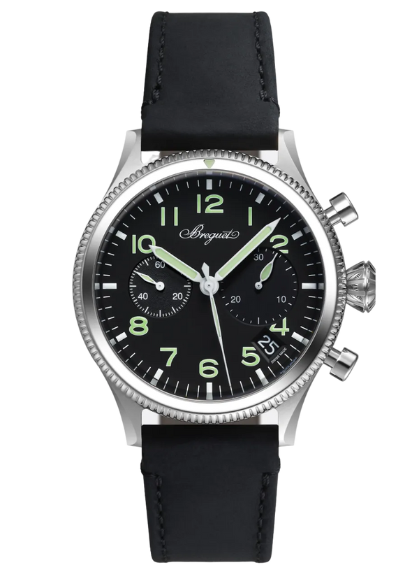 Reloj Breguet Type XX Automático de 42 mm en Acero Inoxidable con Esfera Negra