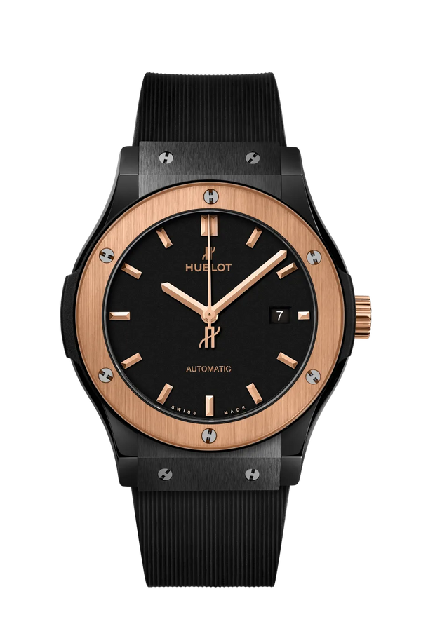 Reloj Hublot Classic Fusion Bicolor Automático de 42 mm con Esfera Negra