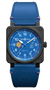 Reloj Bell & Ross BR 03-92 Patrouille de France Automático de 42 mm en Caja de Cerámica Azul