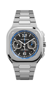 Reloj Bell & Ross BR 05 Alpine Edition Cronógrafo Automático de 42 mm en Acero Inoxidable