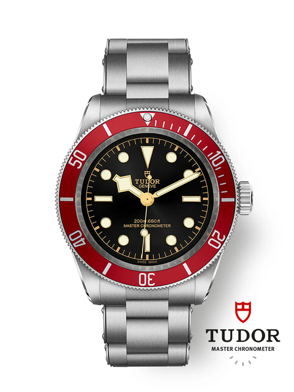 Reloj Tudor Black Bay Automático de 41 mm en Acero Inoxidable con Esfera Roja