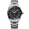 Reloj Longines Spirit Acero Automático 39MM ZULU TIME Negro