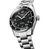 Reloj Longines Spirit Acero Automático 39MM ZULU TIME Negro
