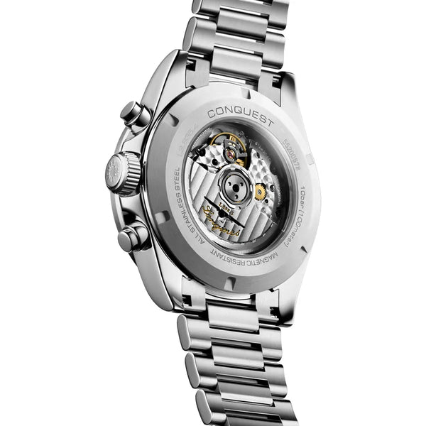 Reloj Longines Conquest Acero Automático 42MM Cronógrafo Panda