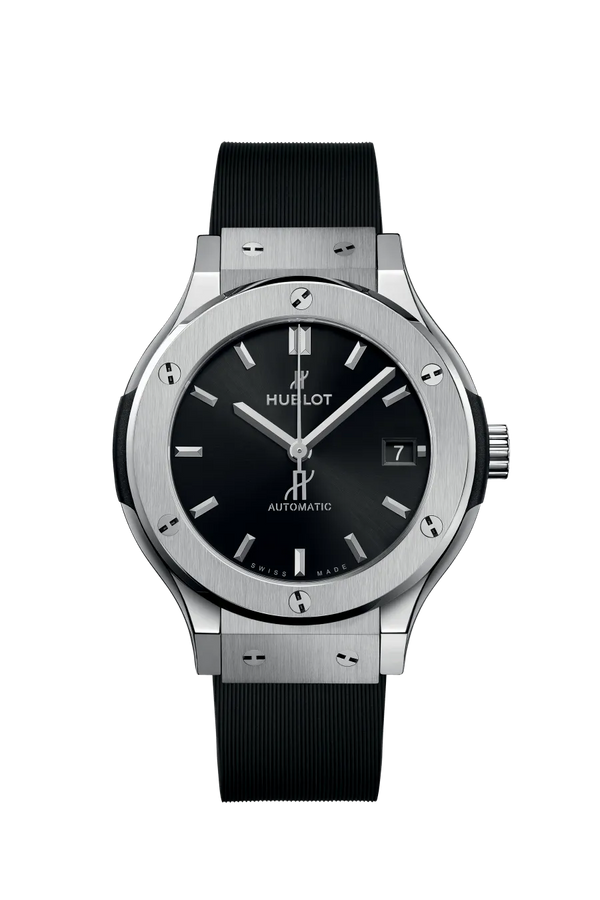 Reloj Hublot Classic Fusion Automático de 38 mm en Caja de Titanio con Esfera Negra