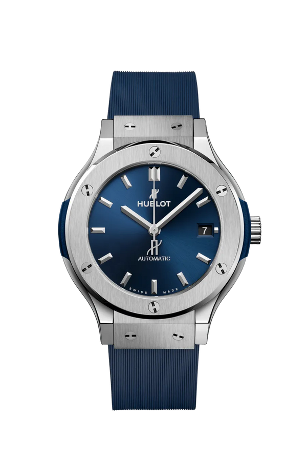 Reloj Hublot Classic Fusion Automático de 38 mm en Caja de Titanio con Esfera Azul