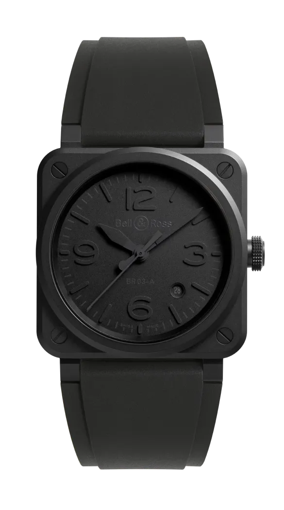 Reloj Bell & Ross BR 03-92 de cerámica automático de 41 mm en negro phantom