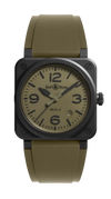 Reloj Bell & Ross BR 03-92 Military Type Automático de 41 mm en Caja de Cerámica con Esfera Verde