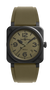 Reloj Bell & Ross BR 03-92 Military Type Automático de 41 mm en Caja de Cerámica con Esfera Verde