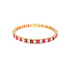 Brazalete en 14K en Oro Rosa con 2.53CT en Diamantes y 7.51CT en Rubiés