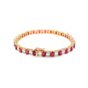 Brazalete en 14K en Oro Rosa con 2.53CT en Diamantes y 7.51CT en Rubiés