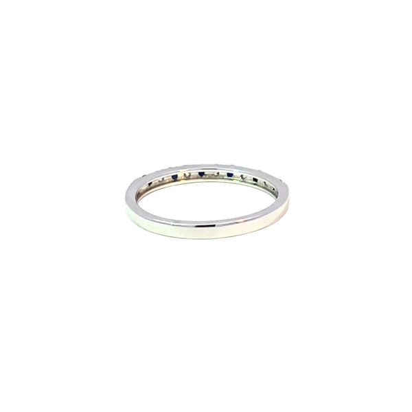 Churumbela en 14k en Oro Blanco con 0.14 CT en Zafiros