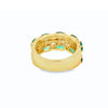 Anillo para Dama en 14K en Oro Amarilllo con 0.57CT en Diamantes y 2.25CT en Esmeraldas