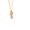 Cruz con cadena en oro de 18K OA con diamante de 0.17 ct - Damiani
