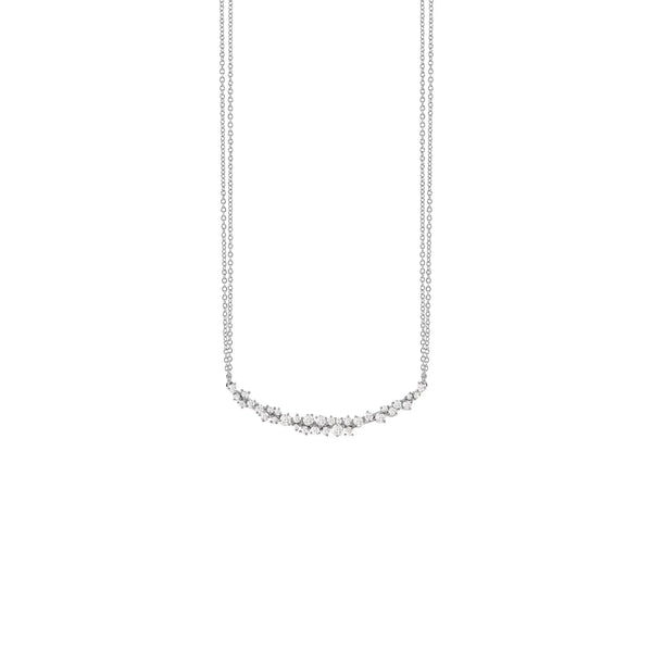 Gargantilla en Oro Blanco de 18K con Diamantes de la Colección Mimosa de Damiani