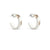 Aretes en Oro de 18K con Cerámica Blanca de la Colección Dicon de Damiani