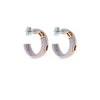 Aretes en Oro de 18K con Cerámica Beige de la Colección Dicon de Damiani