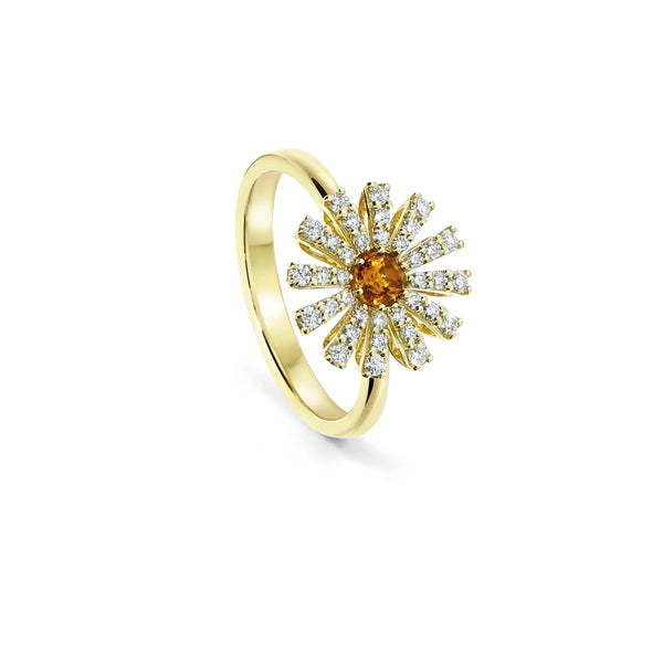 Anillo de Dama en Oro Amarillo de 18K con Diamantes de la Colección Margherita de Damiani