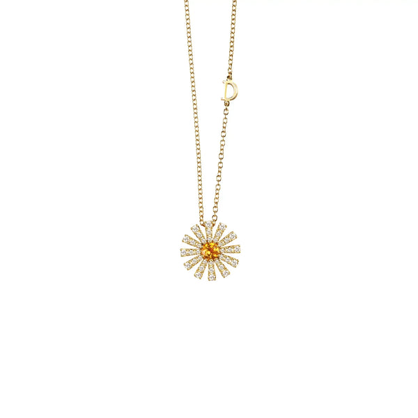 Dije con Cadena en Oro Amarillo de 18K con Diamantes de la Colección Margherita de Damiani