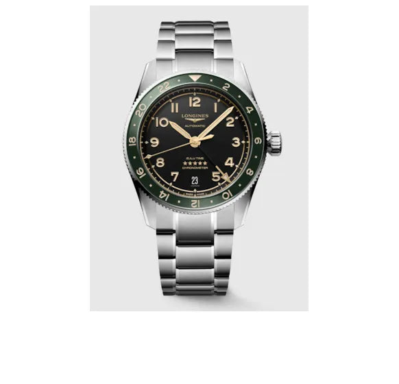 Reloj Longines Spirit Acero Automático 39MM ZULU TIME
