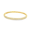 Brazalete en oro amarillo de 18K con diamantes de 1.55 ct, diseño majestuoso